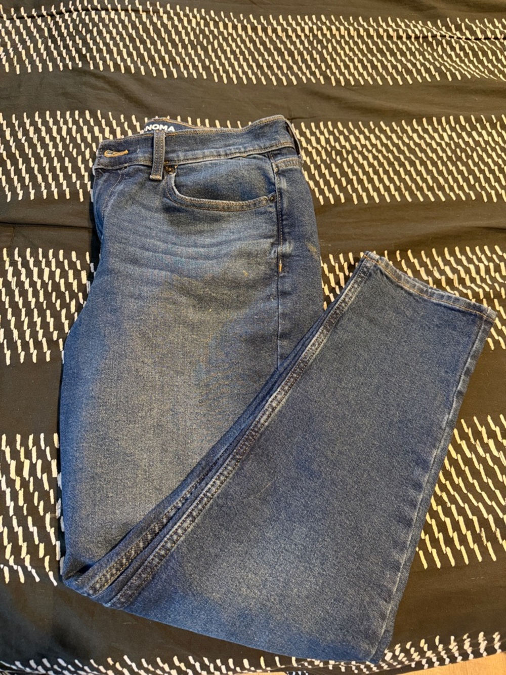 Sonoma Men's Straight Jeans in Dark Blue Denim